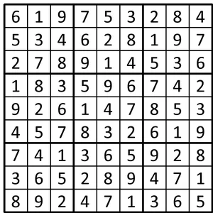 Completed grid for puzzle 235