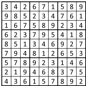 Completed grid for puzzle 237