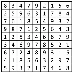 Completed grid for puzzle 239