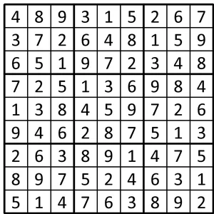 Completed grid for puzzle 24