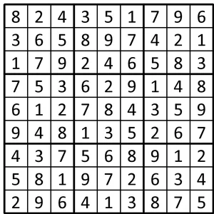 Completed grid for puzzle 240