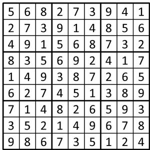 Completed grid for puzzle 242