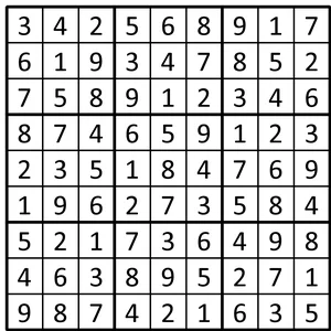 Completed grid for puzzle 243