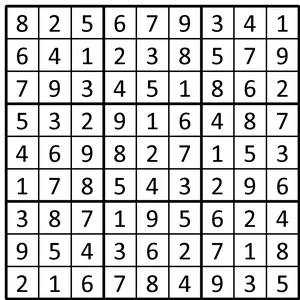 Completed grid for puzzle 250