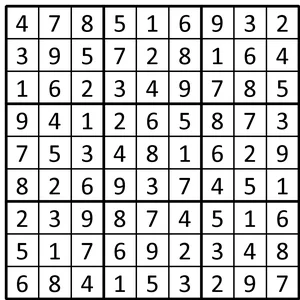 Completed grid for puzzle 32