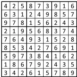 Completed grid for puzzle 33