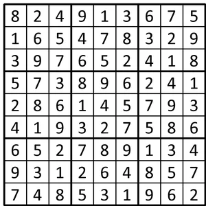 Completed grid for puzzle 38