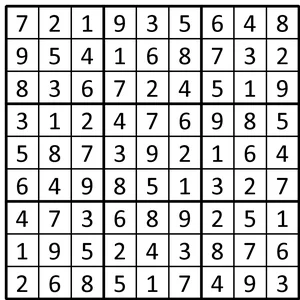 Completed grid for puzzle 47
