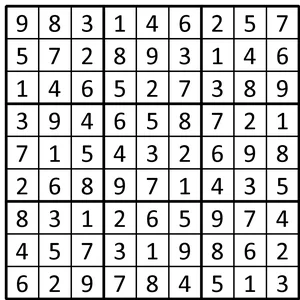 Completed grid for puzzle 48