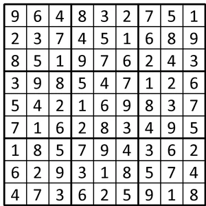 Completed grid for puzzle 50