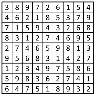 Completed grid for puzzle 56