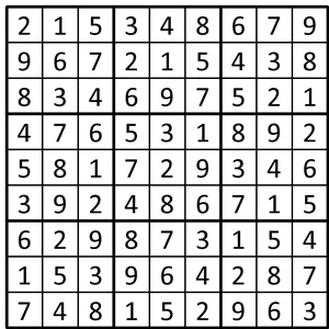 Completed grid for puzzle 60