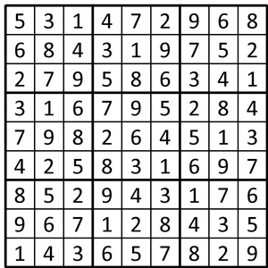 Completed grid for puzzle 63