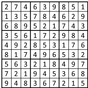 Completed grid for puzzle 64