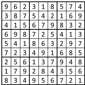 Completed grid for puzzle 66