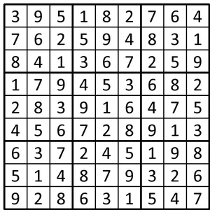 Completed grid for puzzle 68