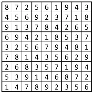Completed grid for puzzle 7