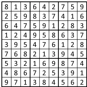 Completed grid for puzzle 73
