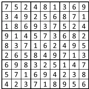 Completed grid for puzzle 80