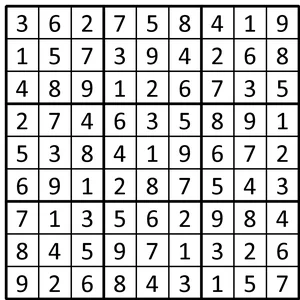 Completed grid for puzzle 82