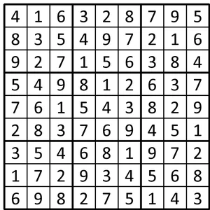 Completed grid for puzzle 84