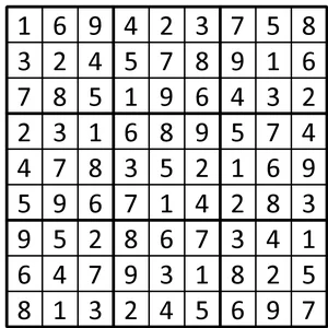 Completed grid for puzzle 94