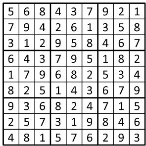 Completed grid for puzzle 101