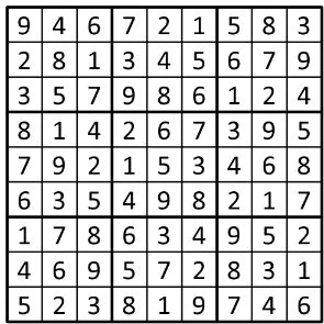 Completed grid for puzzle 103
