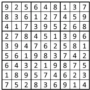 Completed grid for puzzle 106