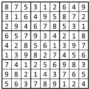 Completed grid for puzzle 109