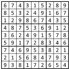 Completed grid for puzzle 113