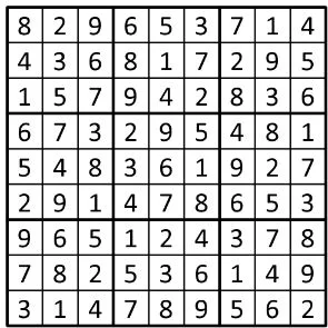 Completed grid for puzzle 114