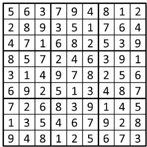 Completed grid for puzzle 117