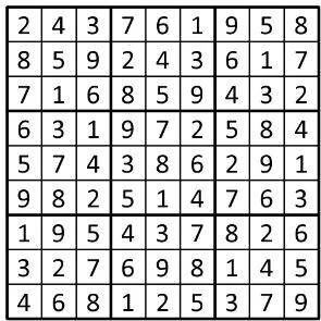 Completed grid for puzzle 118