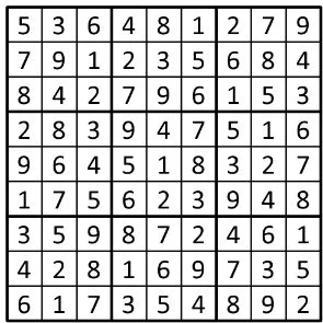Completed grid for puzzle 120