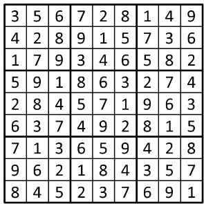 Completed grid for puzzle 132
