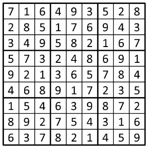 Completed grid for puzzle 139