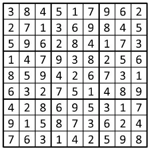 Completed grid for puzzle 145