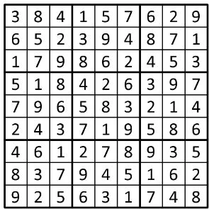 Completed grid for puzzle 147