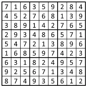 Completed grid for puzzle 155