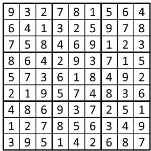 Completed grid for puzzle 157