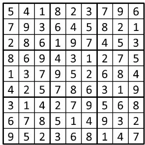 Completed grid for puzzle 163