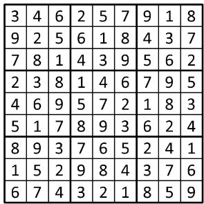 Completed grid for puzzle 168