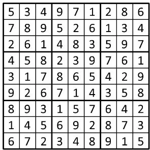 Completed grid for puzzle 17