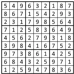 Completed grid for puzzle 176