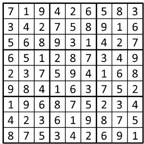 Completed grid for puzzle 179