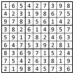 Completed grid for puzzle 182