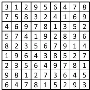 Completed grid for puzzle 190