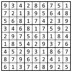 Completed grid for puzzle 194