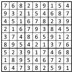 Completed grid for puzzle 195